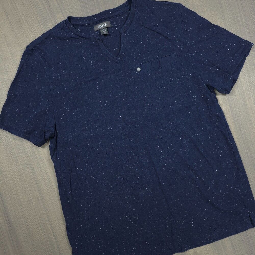 Kenneth Cole Men's Speckled Pocket T-Shirt Large